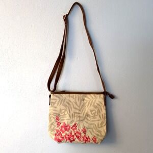 Womens Purse Beige M Shoulder‎ Bag Crossbody Zip Close Adjustable Strap NEW